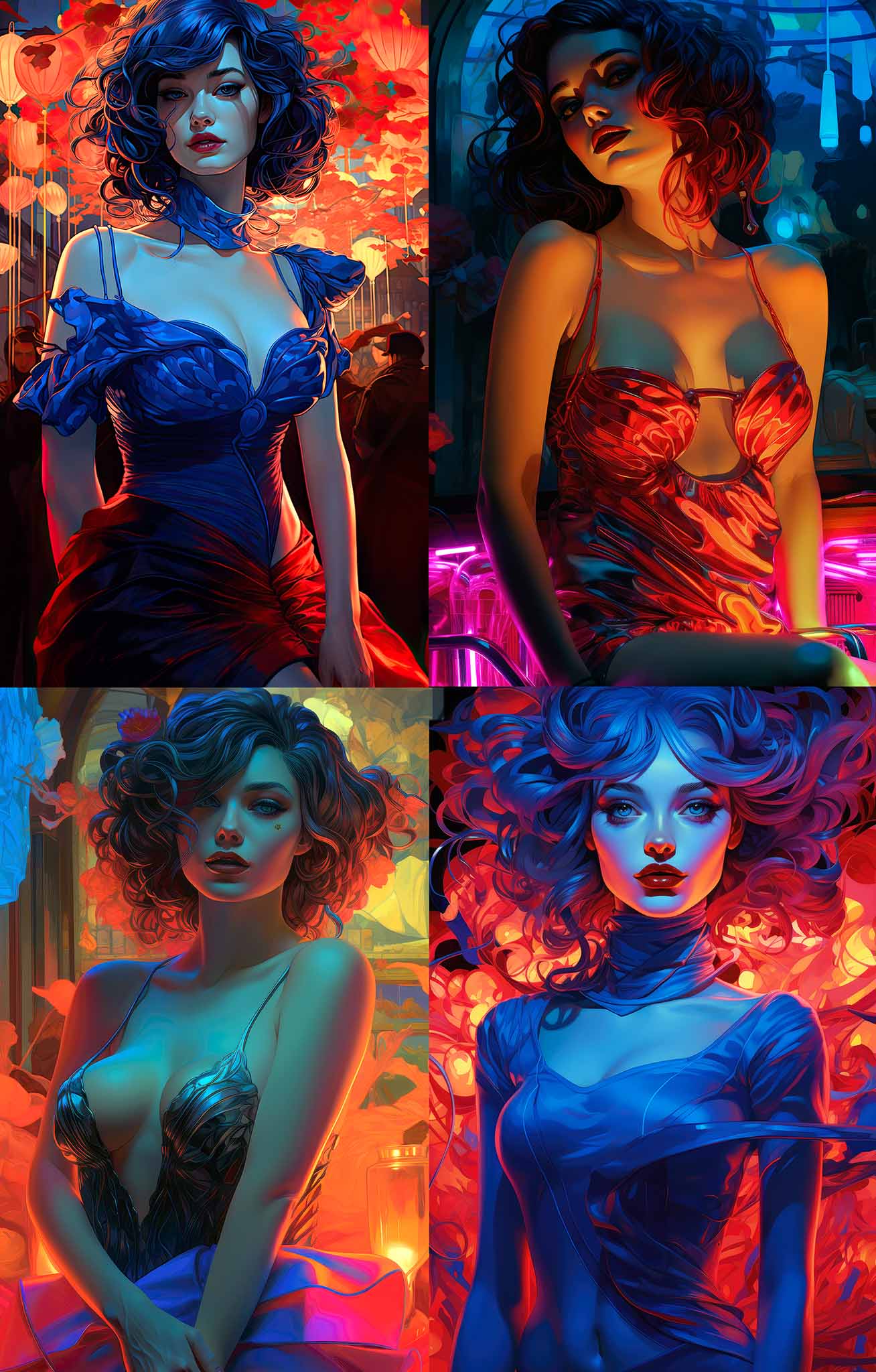 Blacklight Pinups