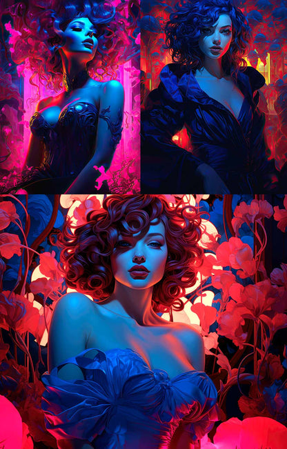 Blacklight Pinups