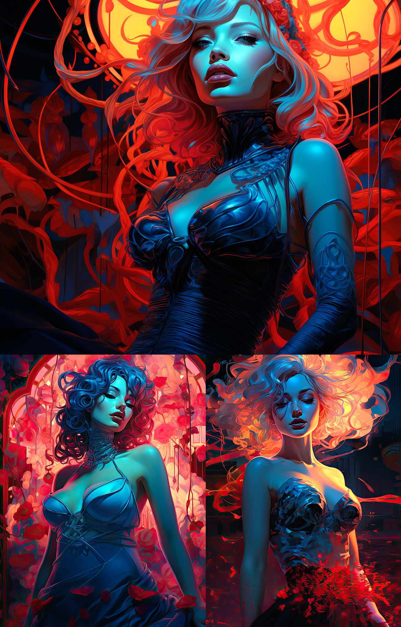 Blacklight Pinups